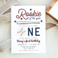 BARRY Rookie of the Year Baseball 1st Birthday