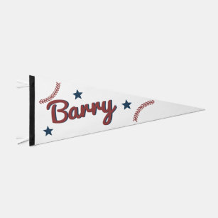 BARRY Rookie of the Year Baseball Name Sport Pennant Flag