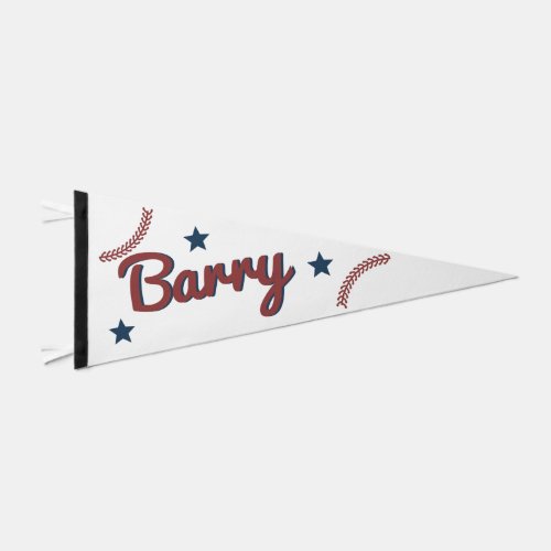 BARRY Rookie of the Year Baseball Name Sport Pennant Flag