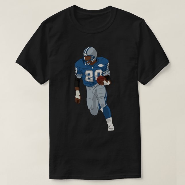 Barry Sanders  Sticker T-Shirt (Design Front)