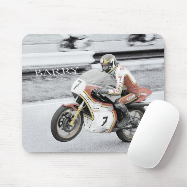 Barry Sheene Mouse Pad (With Mouse)