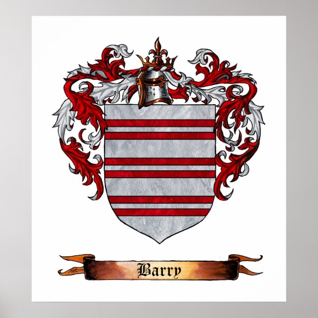 Barry Shield of Arms Poster (Front)