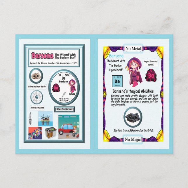 Barsena Wizard - Barium Element Postcard (Front)