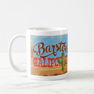 Barstow California Cartoon Desert Retro Travel Coffee Mug