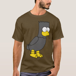Bart as Allen Poe Raven Halloween T-Shirt