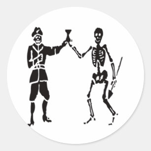 Bart Roberts-Black Classic Round Sticker