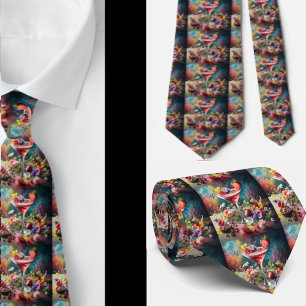 Bartender Alcoholic Cocktail Sophisticated Neck Ti Neck Tie