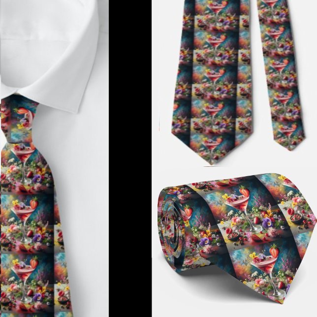 Bartender Alcoholic Cocktail Sophisticated Neck Ti Neck Tie (Creator Uploaded)