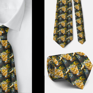 Bartender Alcoholic Cocktail Sophisticated Neck Ti Tie