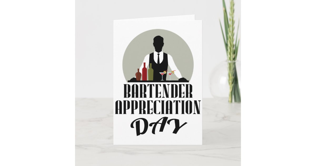 Bartender Appreciation Day Card