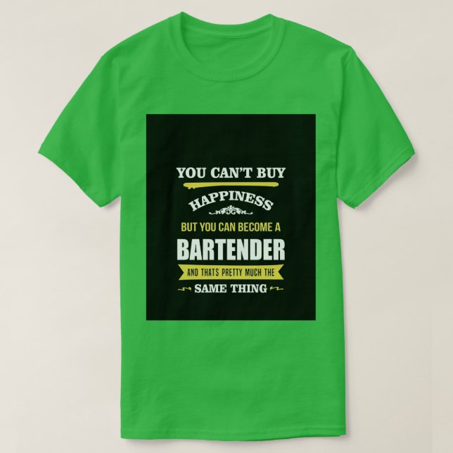 BARTENDER Apron T-Shirt (Design Front)