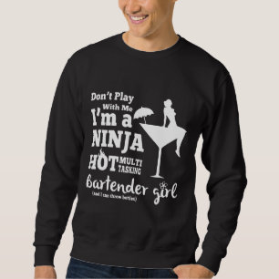 Bartender Bartender Girl Black Cropped Top Mixolog