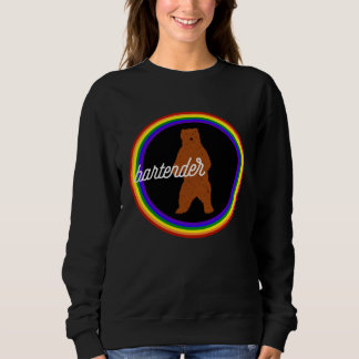 Bartender  Bartender Pride Bear Sweatshirt