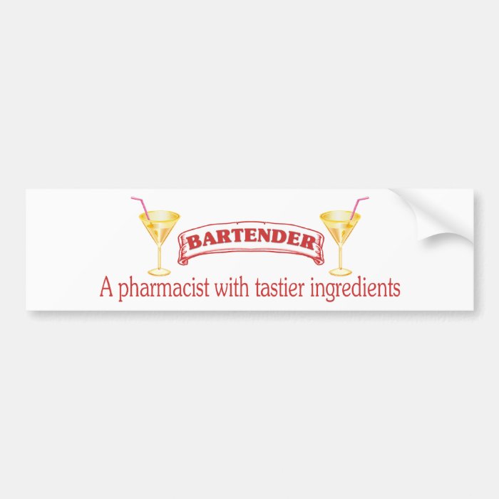 Bartender Bumper Sticker