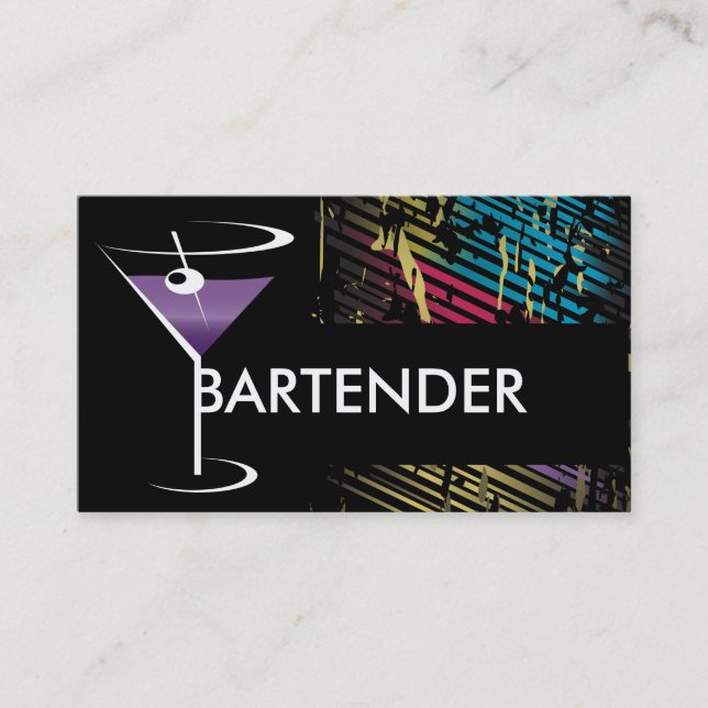 Bartender Business Card (Front)