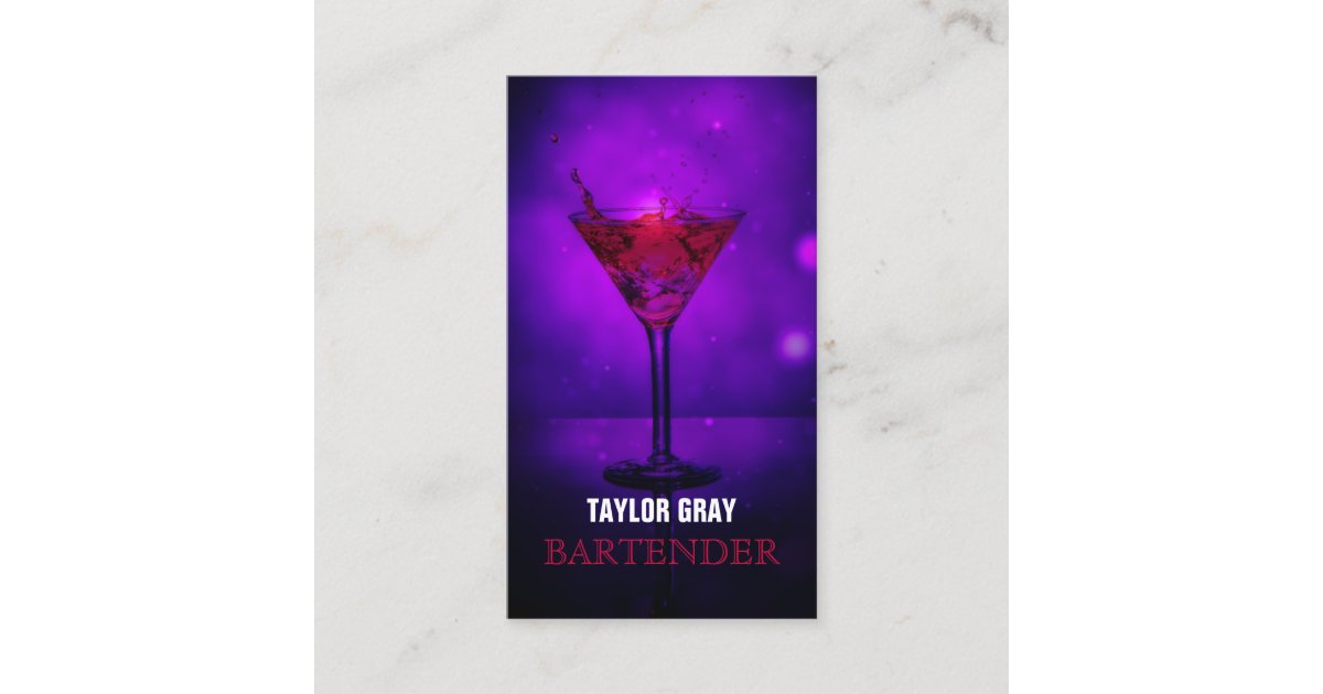 Bartender Business Card | Zazzle.com