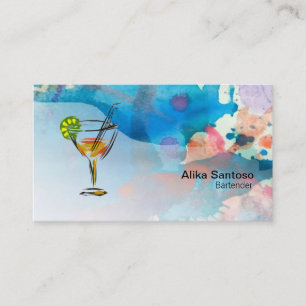 Bartender Business Card