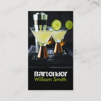 Bartender Business Card by KeyholeDesign at Zazzle