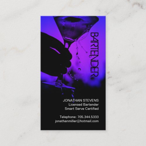 Bartender Business Card