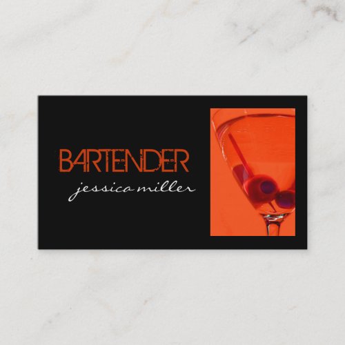 Bartender Business Card