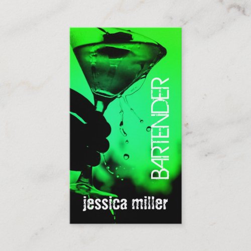 Bartender Business Card