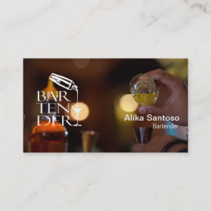 Bartender Business Card