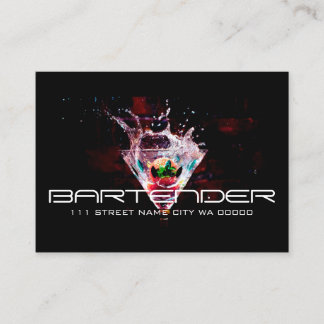 Bartender Business Card