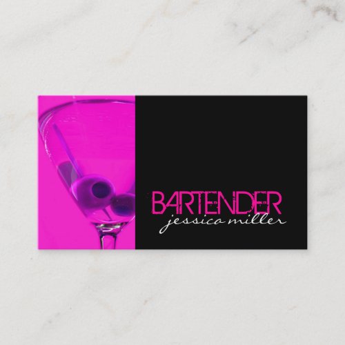 Bartender Business Card