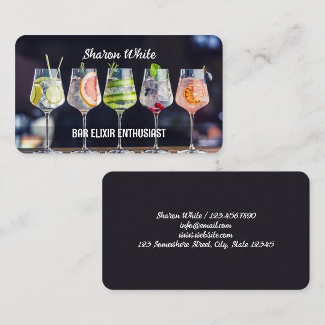 Bartender Business Card (Front/Back)