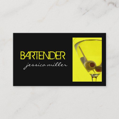 Bartender Business Card