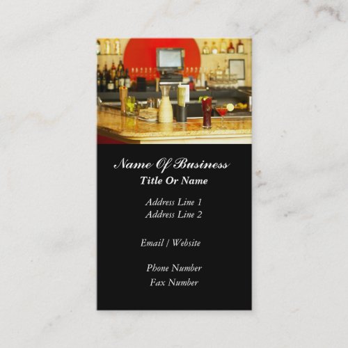 Bartender Business Card