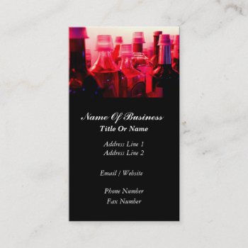 Bartender Business Card by sagart1952 at Zazzle