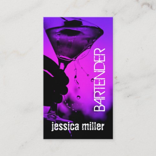 Bartender Business Card