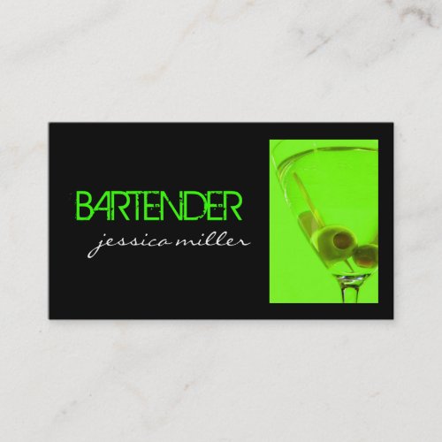 Bartender Business Card