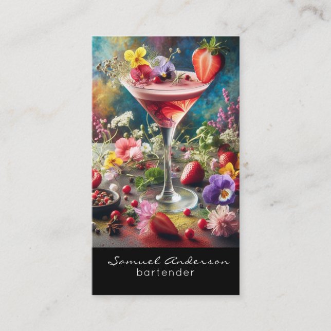 Bartender Business Cards (Front)