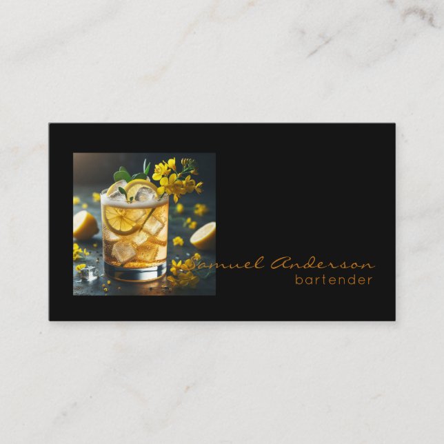 Bartender Business Cards (Front)