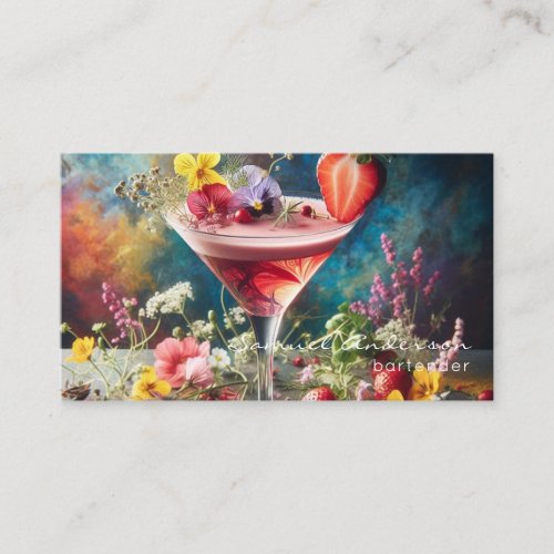 Bartender Business Cards