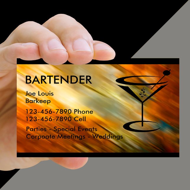 Bartender Business Cards (Creator Uploaded)