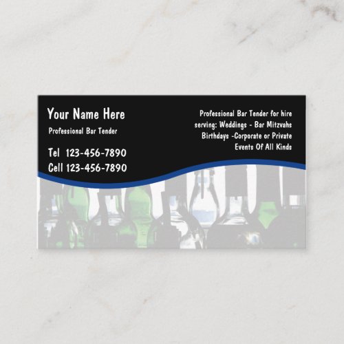 Bartender Business Cards