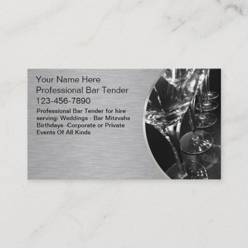 Bartender Business Cards