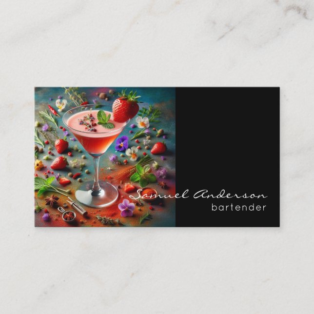 Bartender Business Cards (Front)