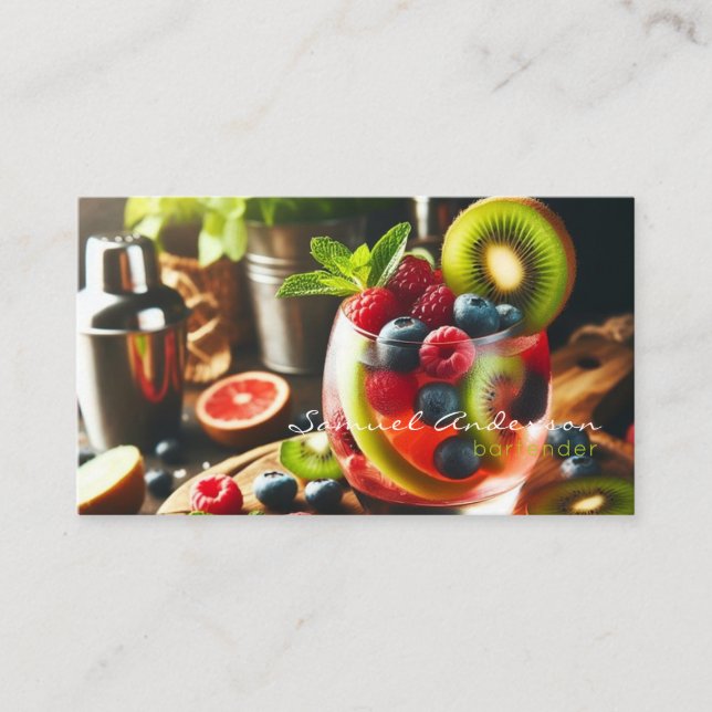 Bartender Business Cards (Front)
