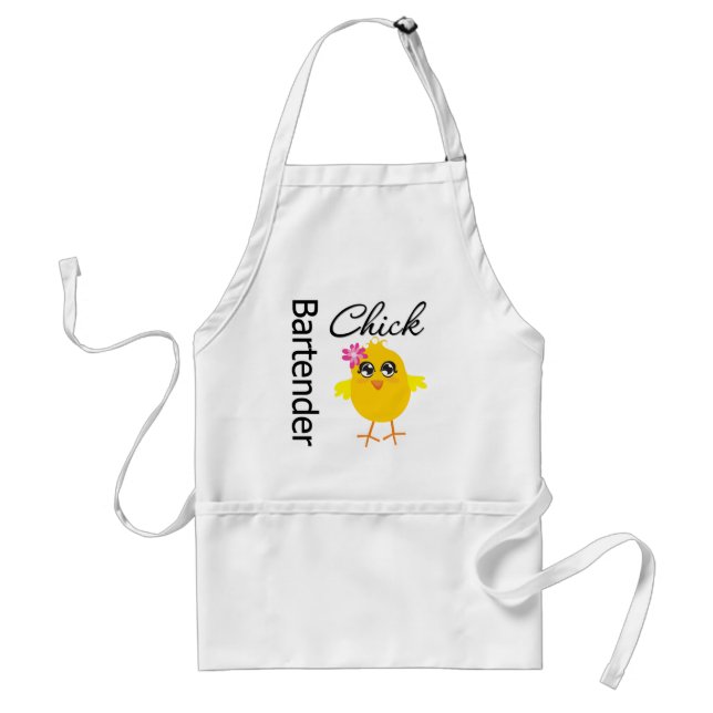 Bartender Chick Adult Apron (Front)