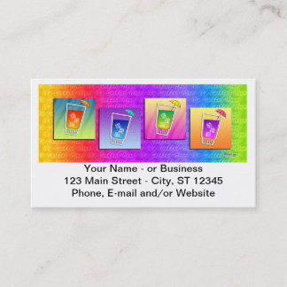 Bartender, Cocktail Business Card