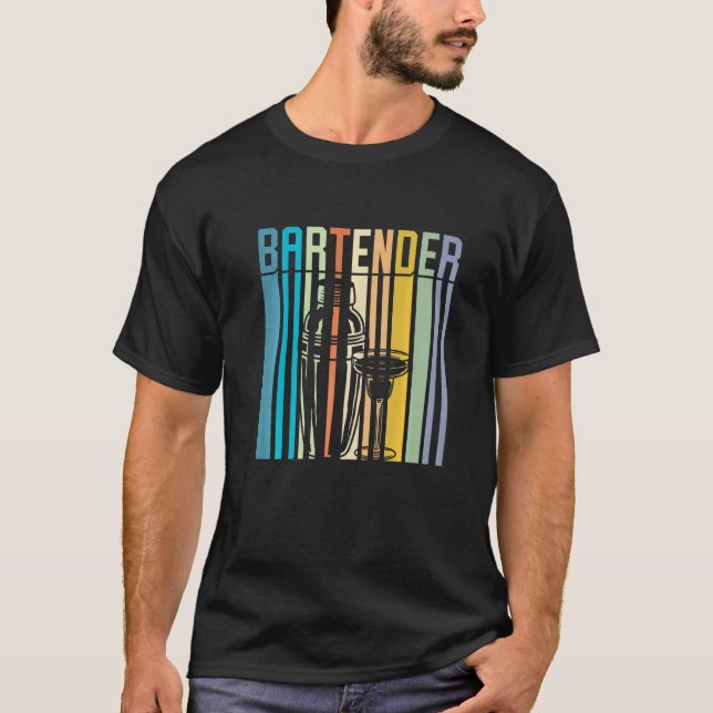 Bartender Cocktail T-Shirt (Front)