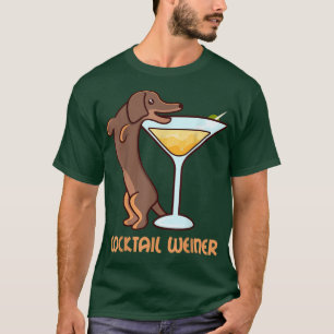 Bartender Dachshund Dackel COCKTAIL WEINER Dog Own T-Shirt