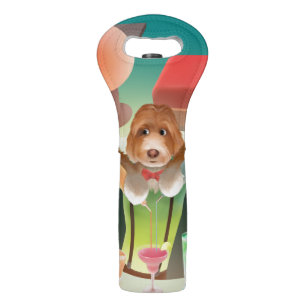 Bartender Dog: Neon Bar & Cocktail Mixology Wine Bag