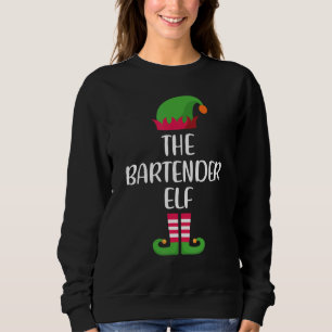 Bartender Elf Family Matching Group Christmas Paja Sweatshirt