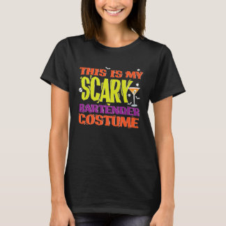 Bartender Funny Halloween Costume Men Women Gift T-Shirt