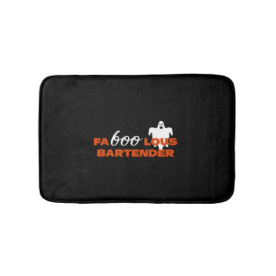 Bartender Halloween Bath Mat